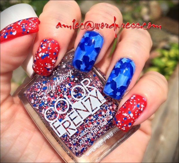 Sally Hansen- Red,White,Hue - Square Hue - Fifth Ave - Julep - Bailey