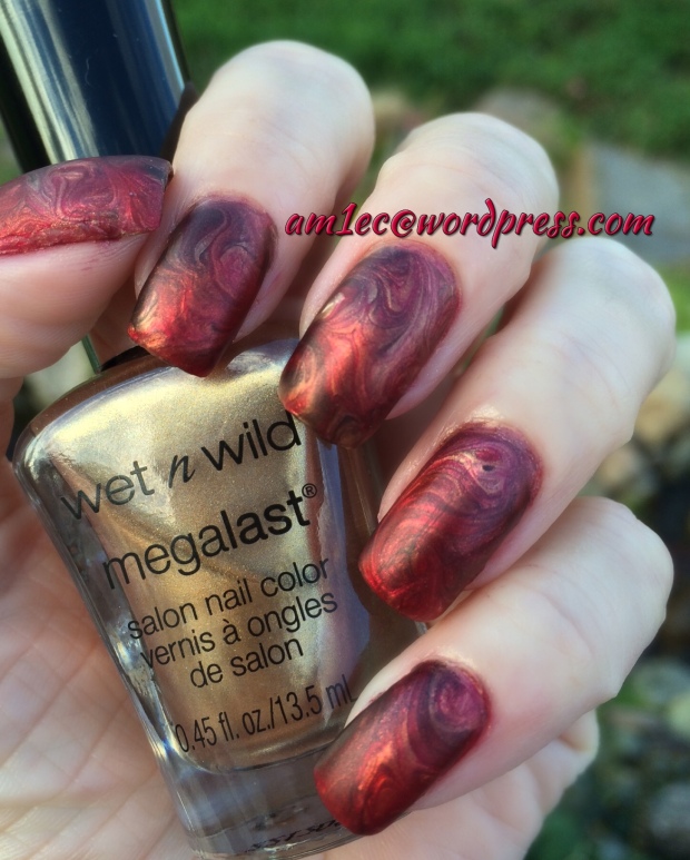 Wet N Wild Marble decal manicure
