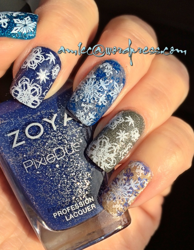 Zoya Pixie Dusts with Bundle Monster snowflakes