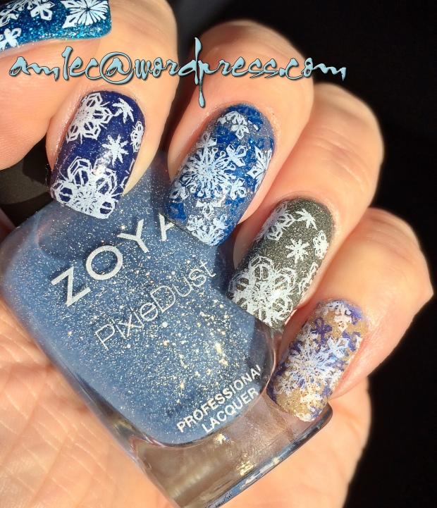 Zoya Pixie Dusts with Bundle Monster snowflakes