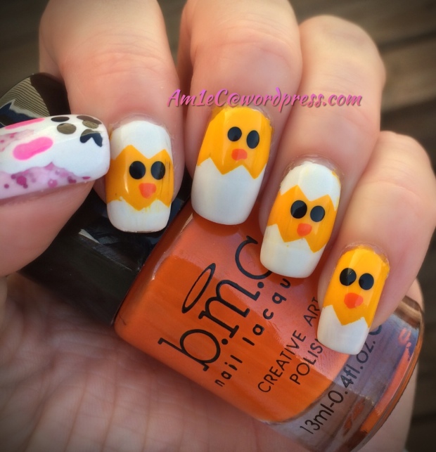 Easter chicks and bunny