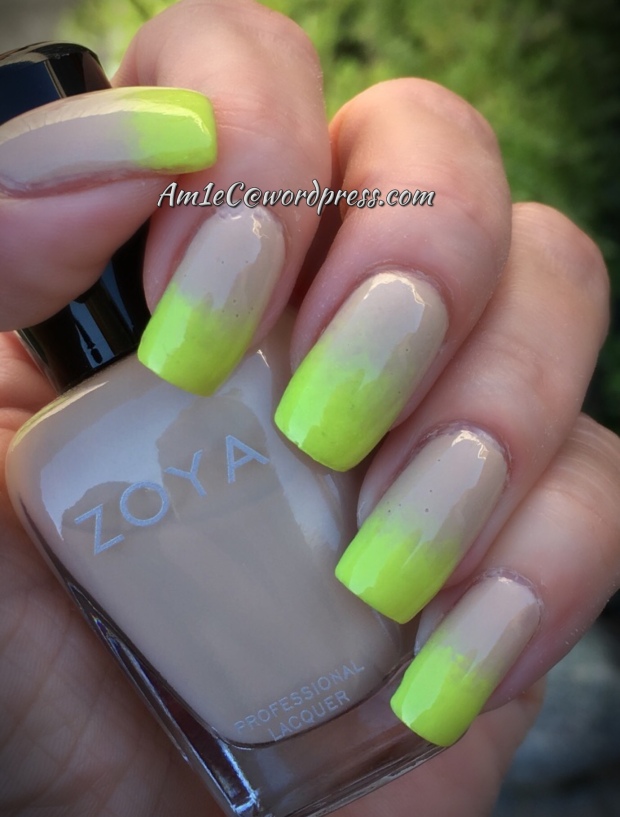 Nude with a pop of neon